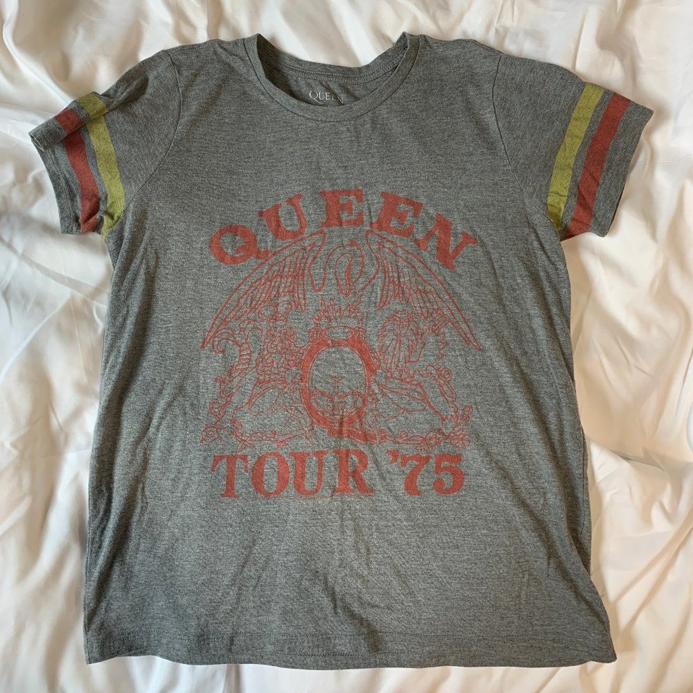 LUCKY BRAND Queen Rugby Sleeve Tee Size M